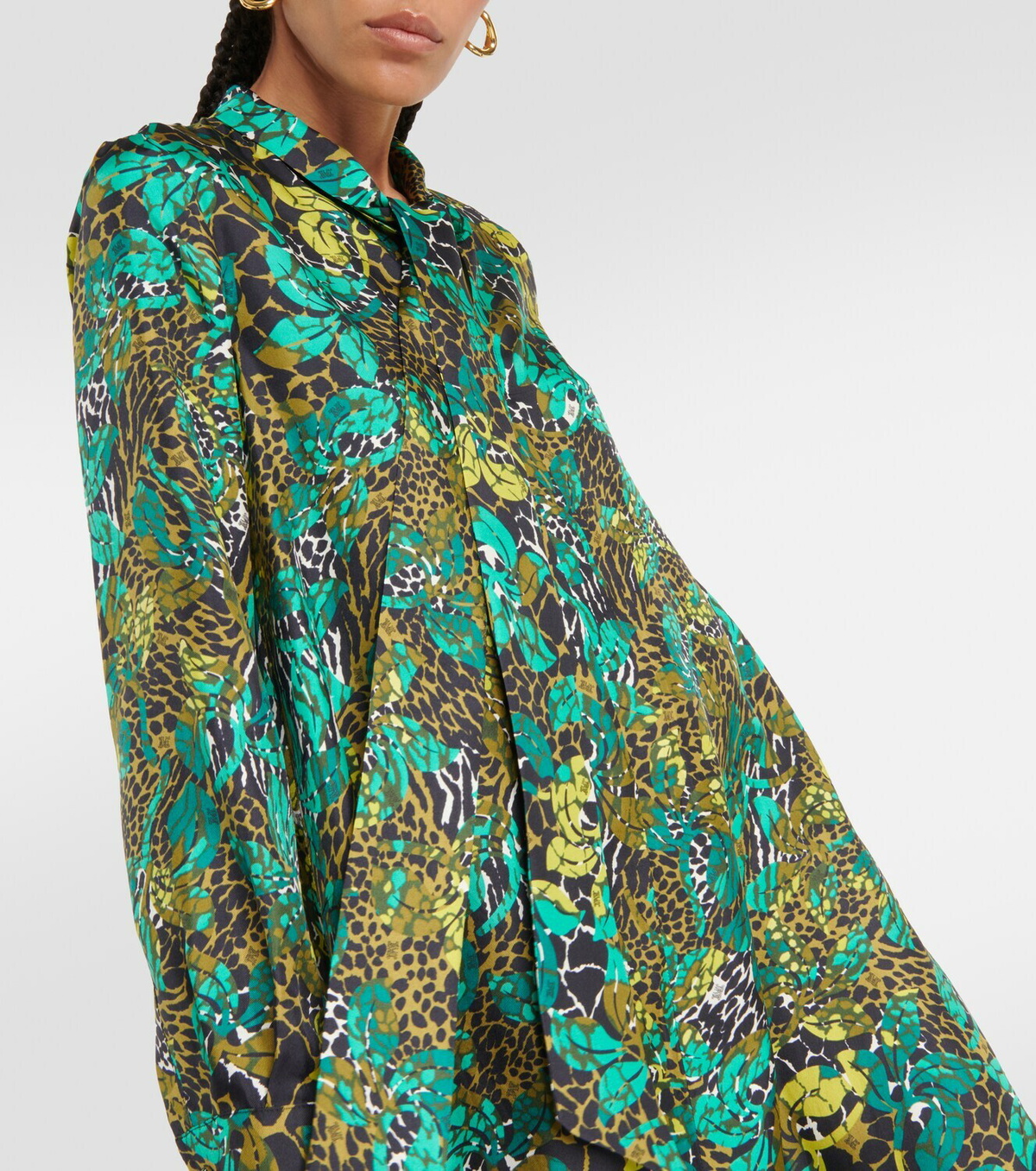 Max Mara Calate printed silk maxi dress Max Mara