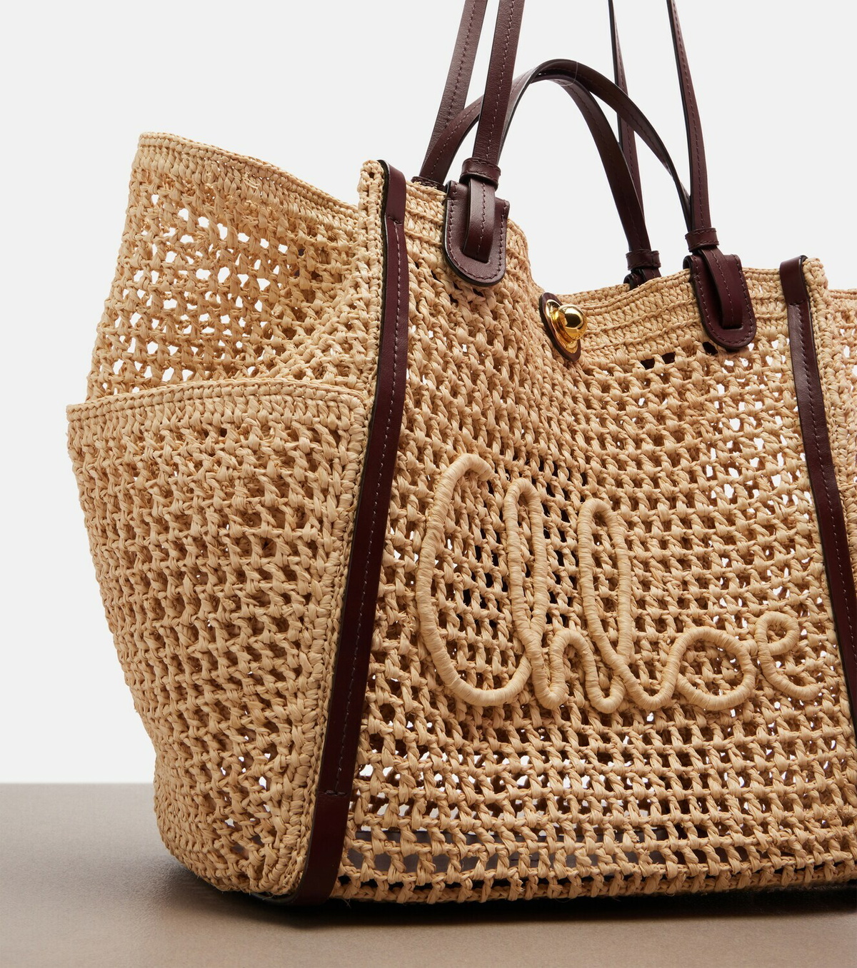 Chloé Iconic Large raffia tote bag