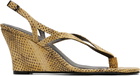 Gimaguas Beige Wedge Heeled Sandals