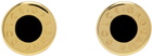 Dolce&Gabbana Gold Engraved-Logo Cufflinks