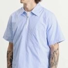 Universal Works Men's Nipon Stripe Ewan Shirt in Sky/White