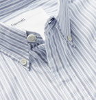 Entireworld - Giant Oversized Button-Down Collar Striped Organic Cotton Oxford Shirt - Blue