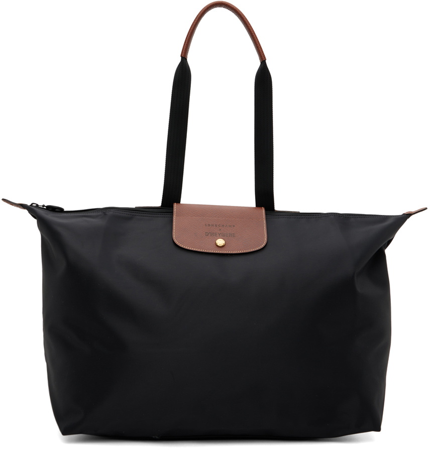 D'heygere Black Longchamp Edition Travel Tote