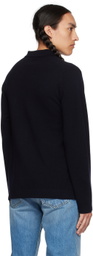 Vince Navy Rib Cardigan