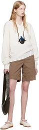 LEMAIRE Brown Chino Shorts