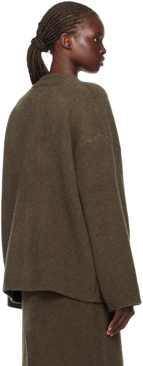 Birrot Brown Round Cardigan