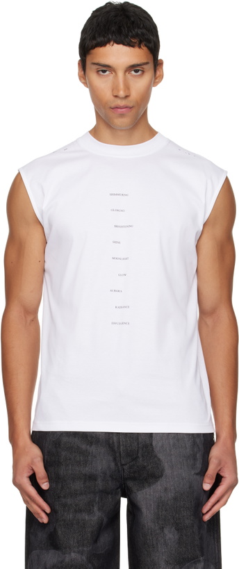 Photo: HELIOT EMIL White Effulgence Tank Top