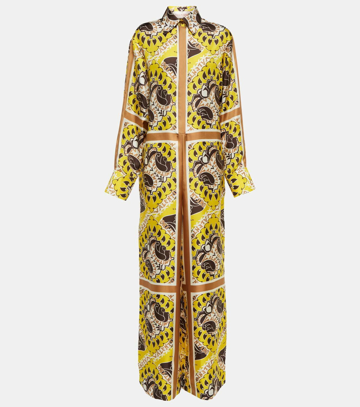 Valentino Manifesto Bandana silk twill jumpsuit Valentino