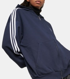 Balenciaga - x Adidas logo cotton hoodie