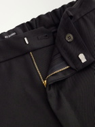 Willy Chavarria - Tapered Wool-Blend Twill Trousers - Black