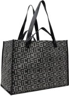 GCDS Black Monogram Weekend Tote