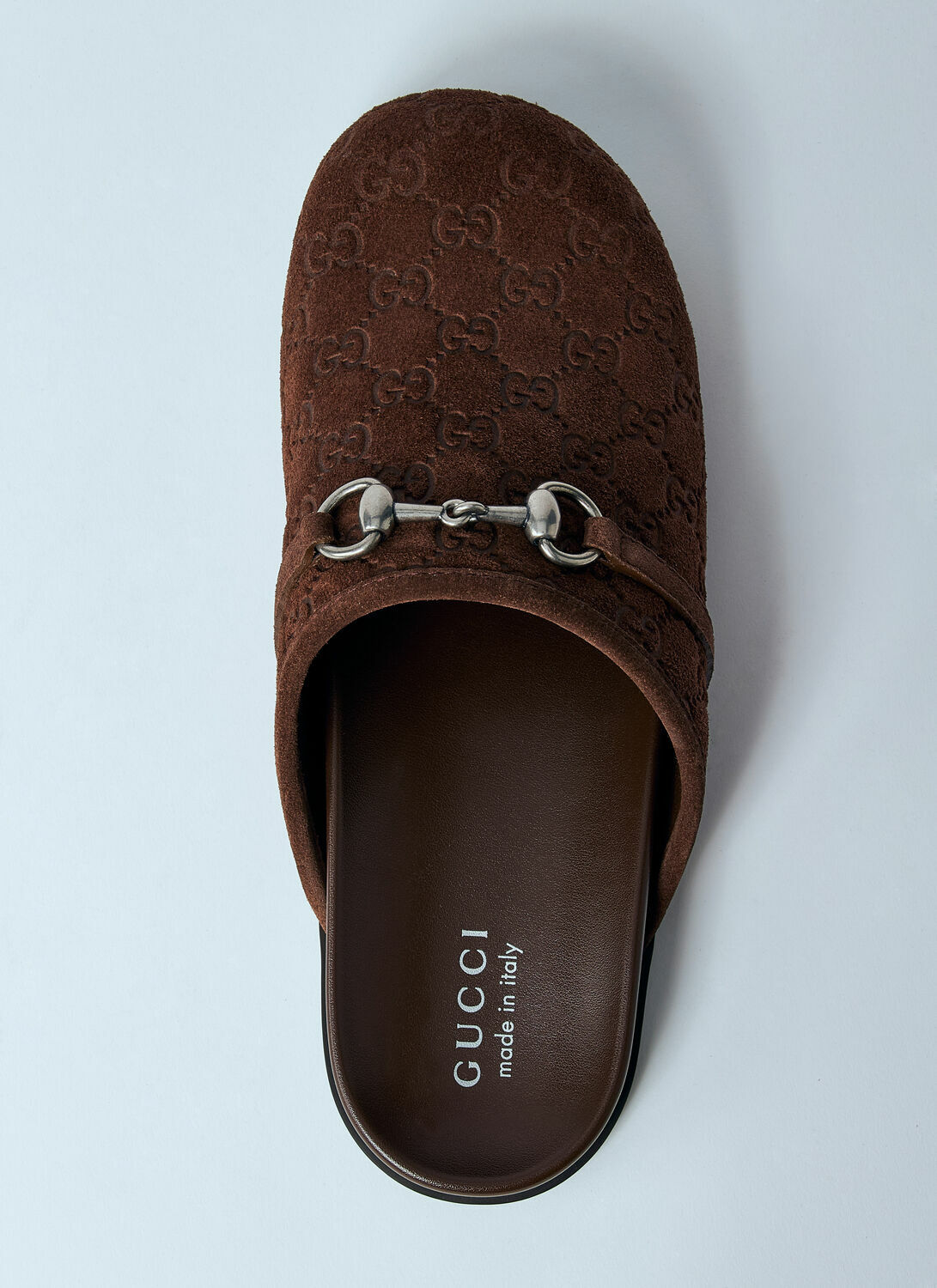 Gucci Suede Horsebit Mules