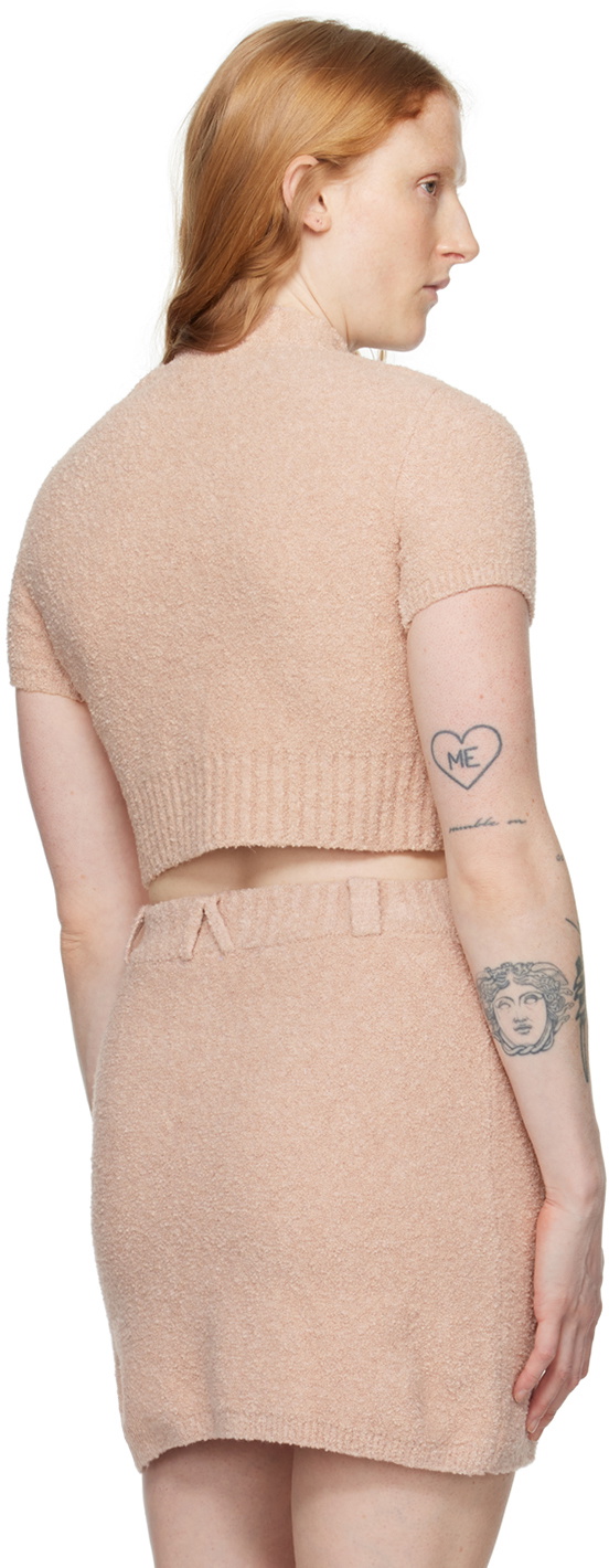 AMBUSH Pink Cropped Cardigan