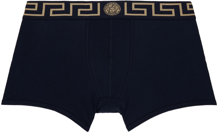 Photo: Versace Underwear Black Greca Border Trunks