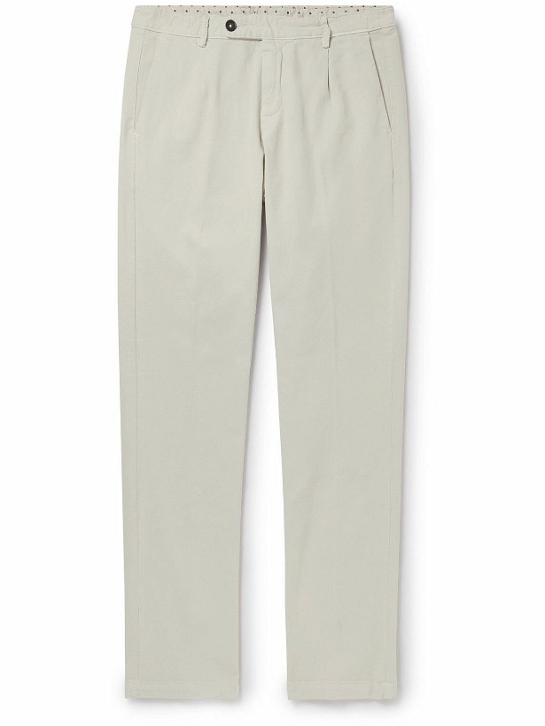 Photo: Massimo Alba - Straight-Leg Pleated Stretch-Cotton and Cashmere-Blend Gabardine Trousers - Unknown