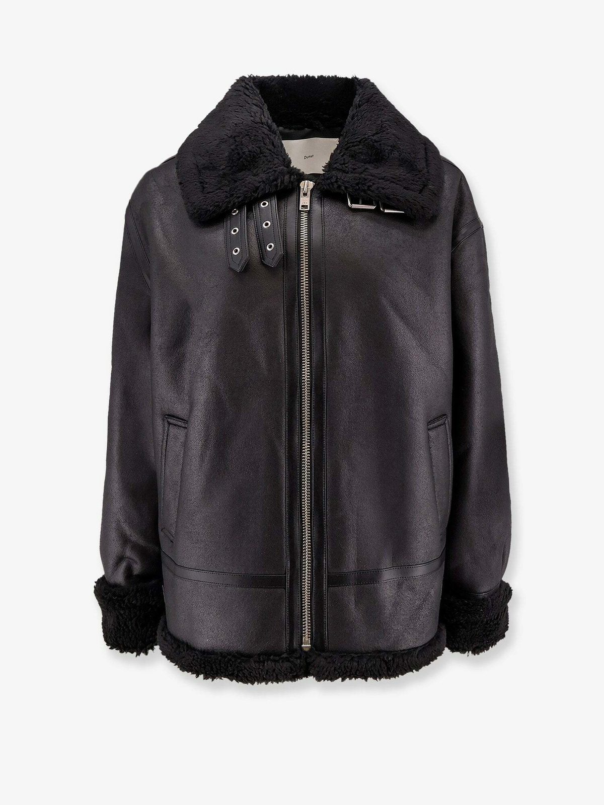 DUNST Unisex Unisex Eco Shearling Jacket Black