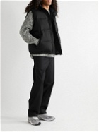 Auralee - Suvin Padded Quilted Cotton Down Gilet - Black