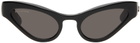 Balenciaga Black Cat-Eye Sunglasses