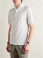 Rubinacci - Slim-Fit Cotton-Piqué Polo Shirt - White
