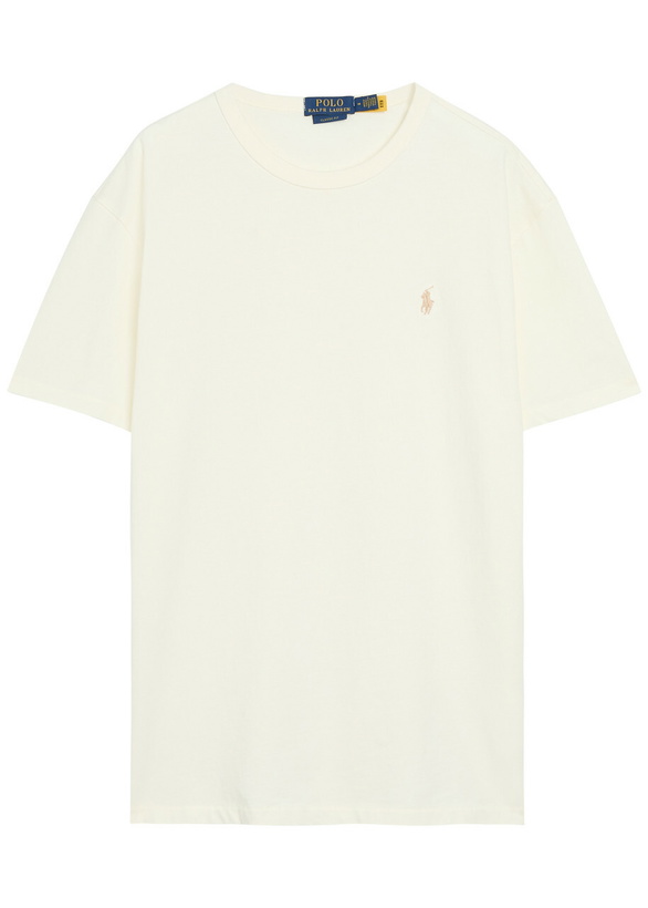 Photo: Polo Ralph Lauren Logo-embroidered Cotton T-shirt Cream