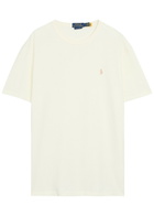 Polo Ralph Lauren Logo-embroidered Cotton T-shirt Cream
