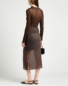 Peserico Womens Midi skirt in Dark brown