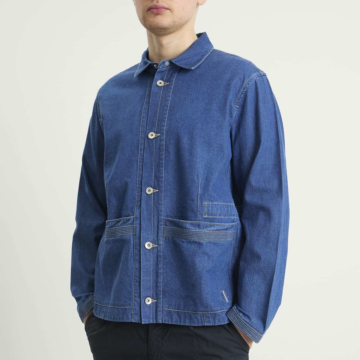 Folk Men's Anniversary Jacket in Indigo Denim