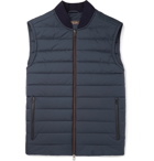Loro Piana - Ontario Slim-Fit Green Storm System Quilted Shell Gilet - Men - Navy