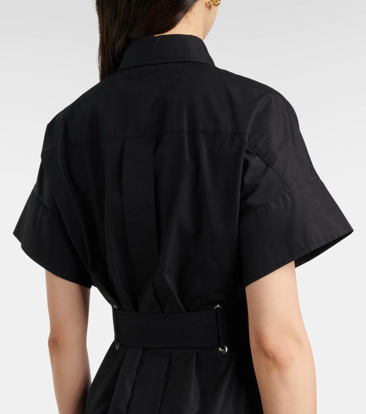 MAX MARA｜DRESSES (AGORAIO (11221062 003 / 11221062600 0 Max Mara Agoraio Belted Drop-Waist Ankle Shirtdress | Neiman