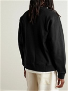 KENZO - Logo-Print Stretch-Cotton Jersey Sweatshirt - Black
