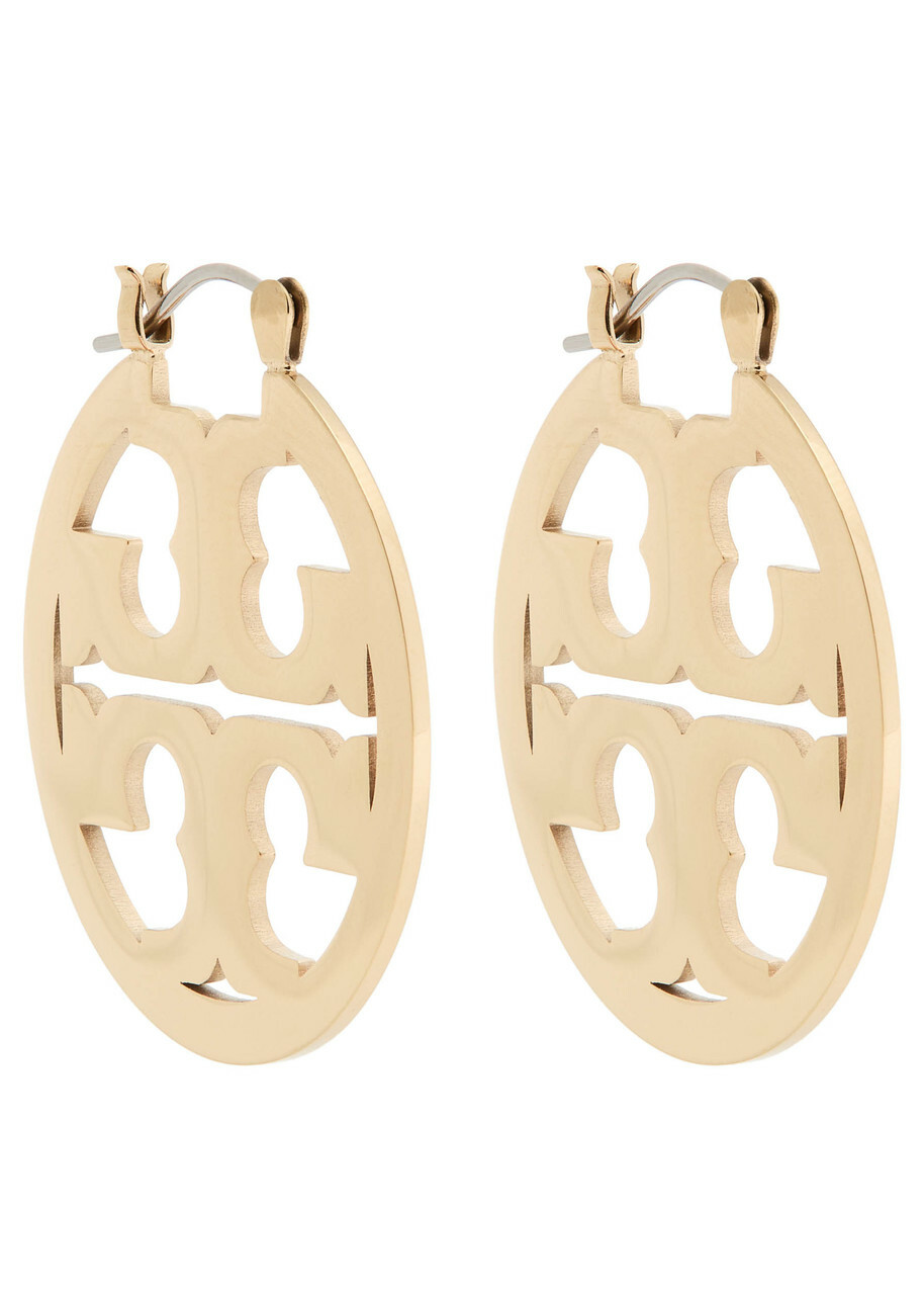 Tory Burch Miller Small 18kt Gold-plated Hoop Earrings - One Size