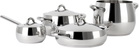 Alessi Silver Mami Pots & Pans Set, 7 pcs