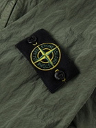 Stone Island - Logo-Appliquéd Garment-Dyed Nylon Metal Overshirt - Green