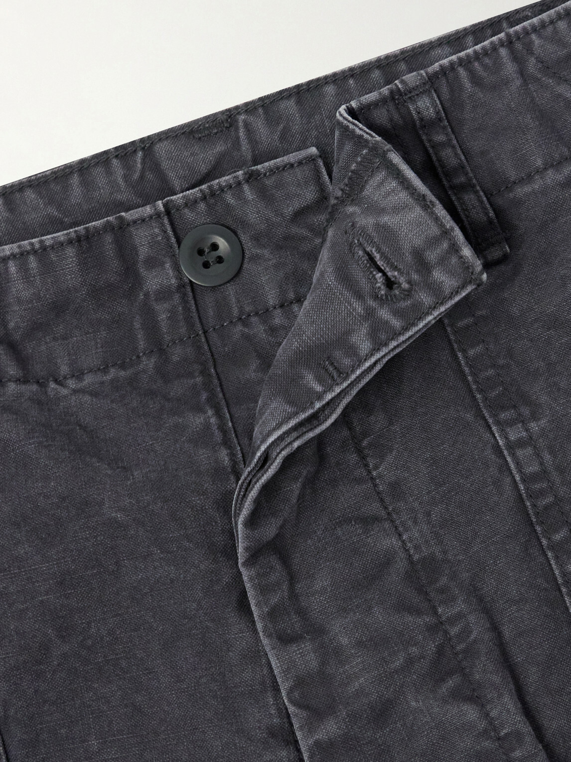 OrSlow - Summer Fatigue Straight-Leg Cotton Trousers - Black