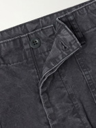OrSlow - Summer Fatigue Straight-Leg Cotton Trousers - Black