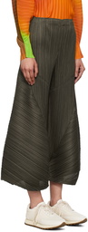 PLEATS PLEASE ISSEY MIYAKE Khaki Thicker Bottoms 2 Trousers