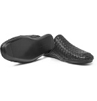 Bottega Veneta - Intrecciato Leather Backless Slippers - Men - Black