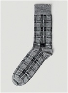 Tartan Socks in Grey