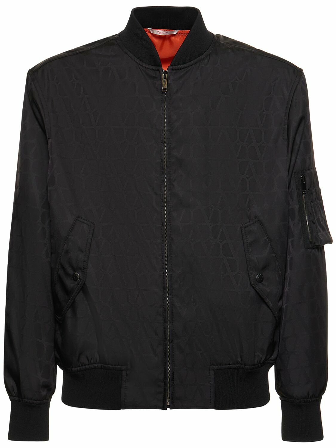 Valentino Black Nylon Shell Jacket