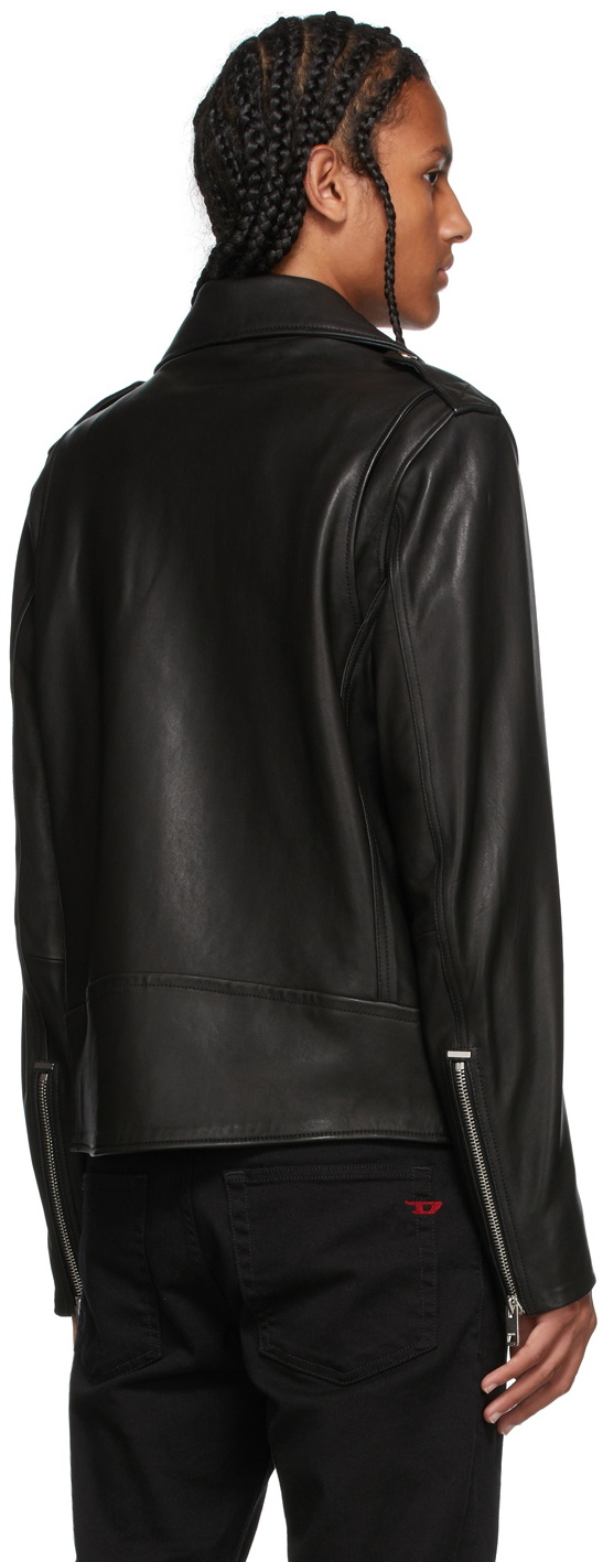 Diesel Black Leather L-Garrett Jacket Diesel Diesel Black Leather L-Garrett Jacket Diesel