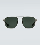 Gucci - Squared aviator-inspired sunglasses