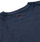 nonnative - Factory Logo-Print Cotton-Jersey T-Shirt - Blue