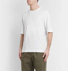 Margaret Howell - MHL Oversized Cotton and Linen-Blend Jersey T-Shirt - White