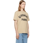 Givenchy Beige 'Givenchy Paris' Cotton T-shirt