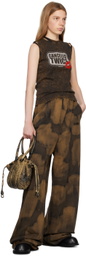 BARRAGÁN Brown 'Canceled Twice' Tank Top