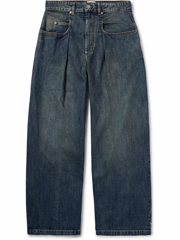 Photo: Marant - Janael Wide-Leg Pleated Jeans - Blue