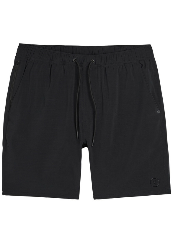 Photo: Vuori Elevate Kore Lined 7 Stretch-jersey Shorts Black