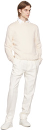 Ralph Lauren Purple Label Off-White Rollneck Sweater
