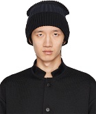 CFCL SSENSE Exclusive Black & Navy Fluted Beanie