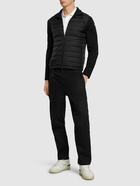 MONCLER - Wool Blend Tricot Down Jacket